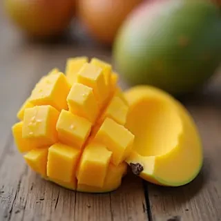 Mango on the table